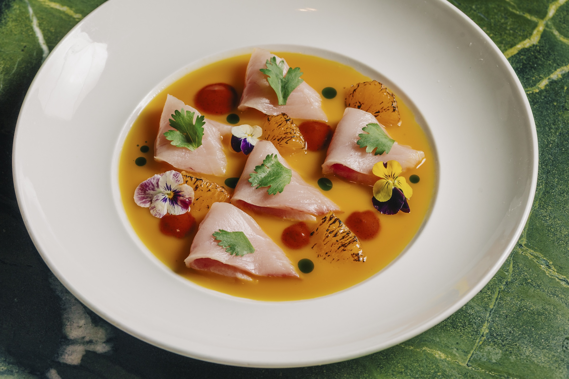 Charred Pomelo Hamachi